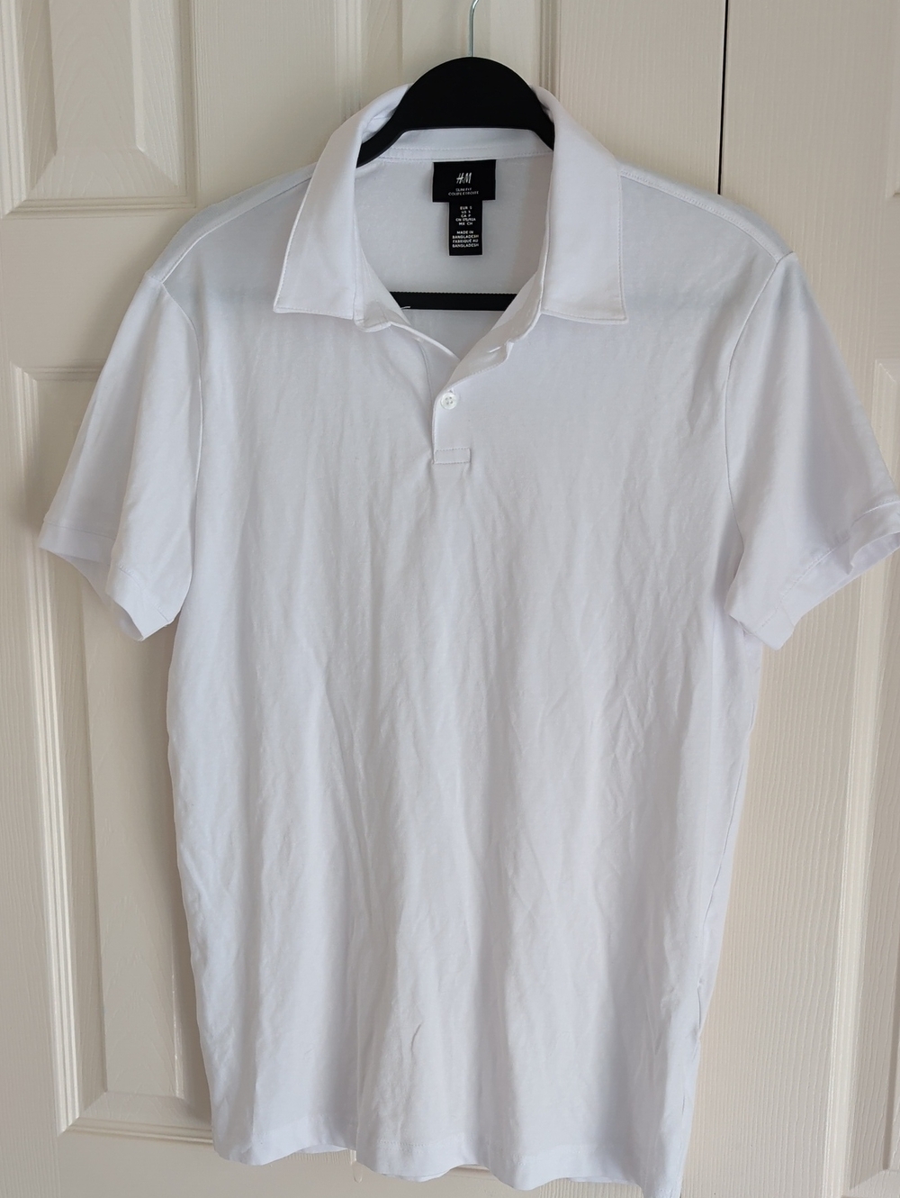 H&M White Men's Short-Sleeve Polo